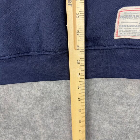 FCB Barcelona 1714 Authentic Hoodie M Navy Blue Fleece Raglan Sleeve By Ikebana - Picture 10 of 11